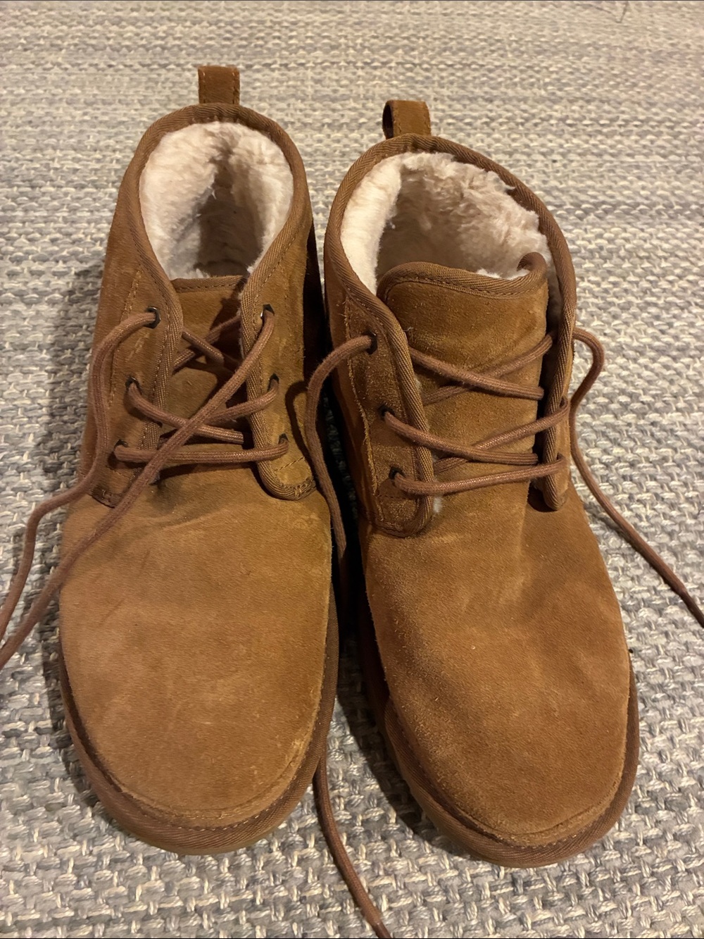 UGG Men's Chestnut Suede Chukka Boots with Shearling Lining